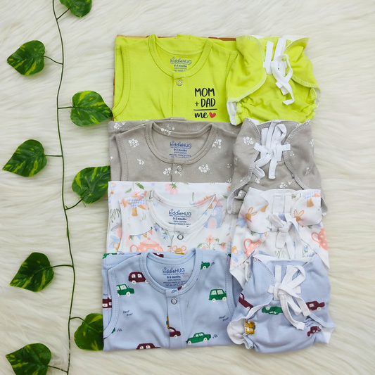 Jabla+Nappy Set Pack of 4 (0-3 months) Combo-20
