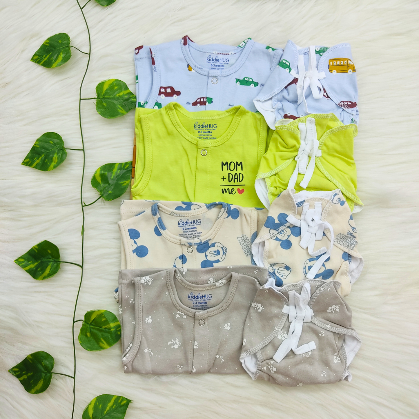Jabla+Nappy Set Pack of 4 (0-3 months) Combo-21