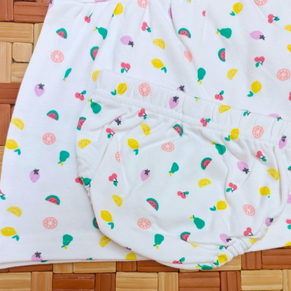 Sleeve Frock + Bloomer set - Fruits