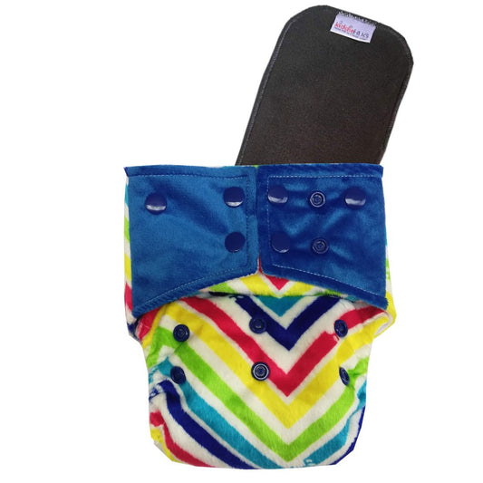 Freesize cloth diaper - Rainbow (6kg-17kg) - Day and night usage