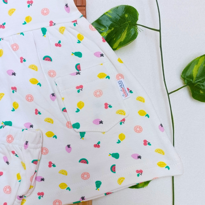 Sleeve Frock + Bloomer set - Fruits