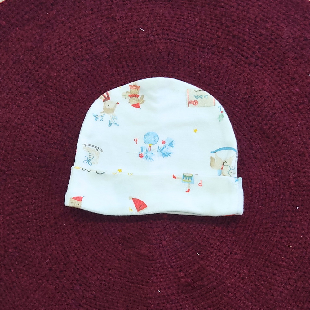 Cotton Cap-Mittens-Booties- Snow