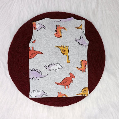 Sleeveless Top & Shorts set - Little dino
