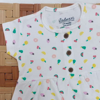Sleeve Frock + Bloomer set - Fruits