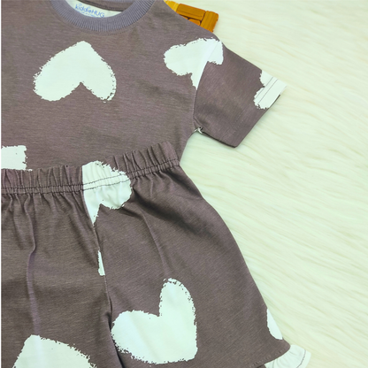Co-ord set - Brown Heart