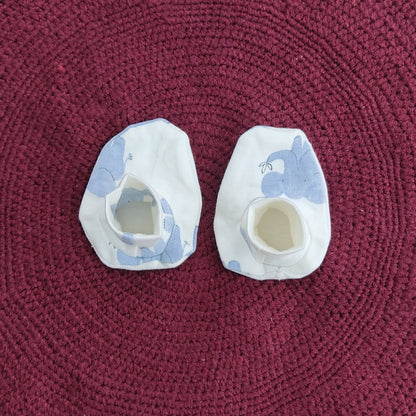 Cotton Cap-Mittens-Booties- Elephants