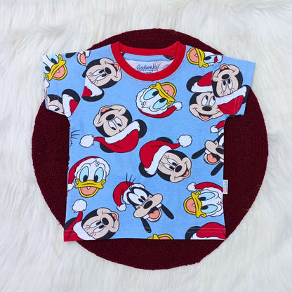 Co-ord set - Christmas mickey Blue