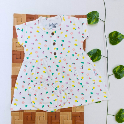 Sleeve Frock + Bloomer set - Fruits
