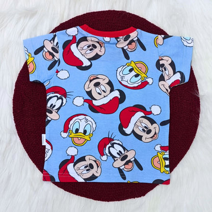Co-ord set - Christmas mickey Blue