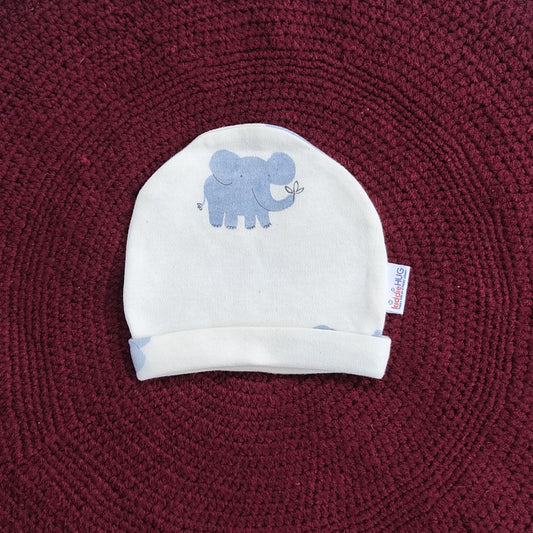 Cotton Cap-Mittens-Booties- Elephants
