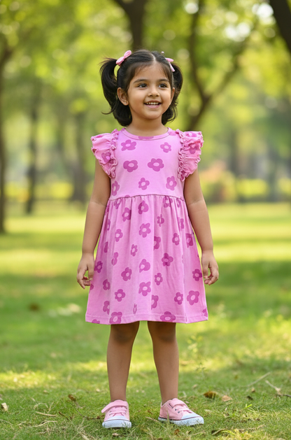 Comfy Frock - Pink Garden