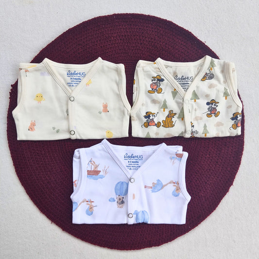 Organic Knitted Cotton Jablas - Pack Of 3 combo-2
