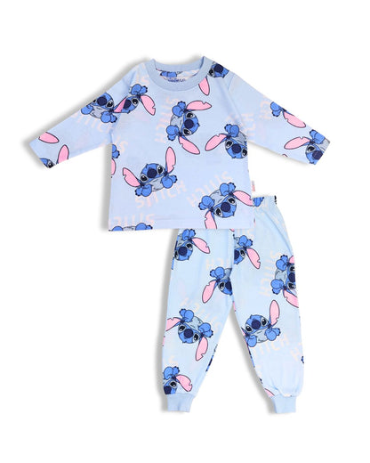 Printed Cotton Pyjama set - Blue Stitch