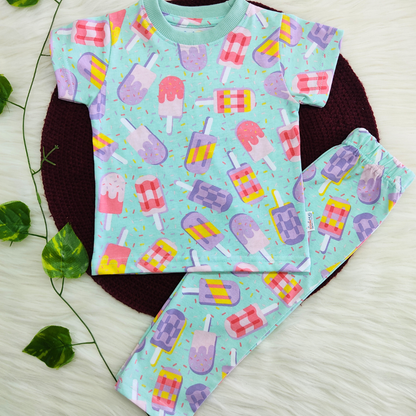 Tee & Pyjama set - Mint Pops