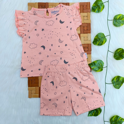 Frill Co-ord set - Sky