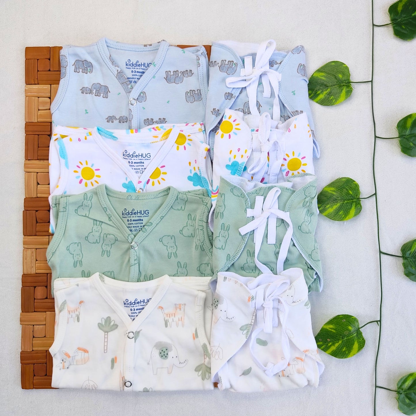 Jabla+Nappy Set Pack of 4 (0-3 months) Combo-2
