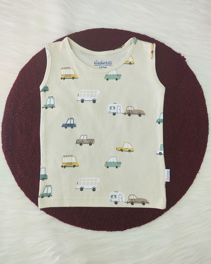 Sleeveless Top & shorts set - Vehicles