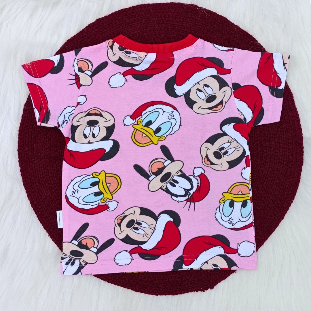 Co-ord set - Christmas mickey Pink