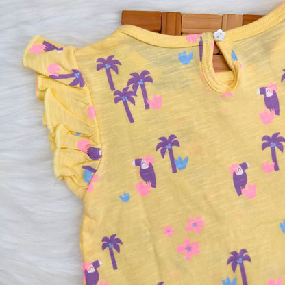 Frill Co-ord set - Sunny Palm