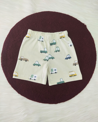 Sleeveless Top & shorts set - Vehicles