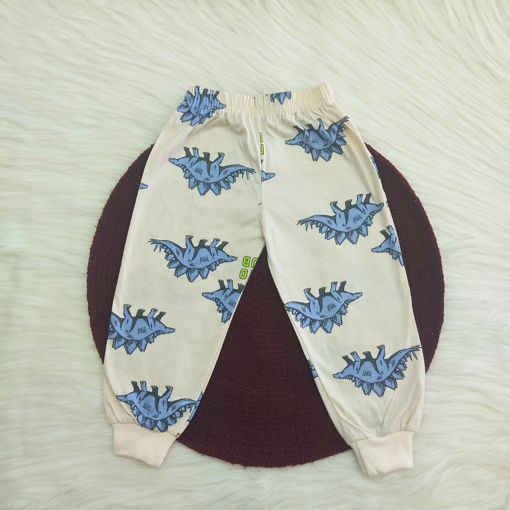 Printed Cotton Pyjama set - Dino Club