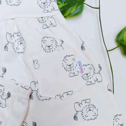 Sleeve Frock + Bloomer set - Lion