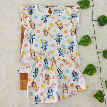 Frill Co-ord set - Frill Bluey