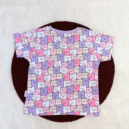 Co-ord set -Pinky cats