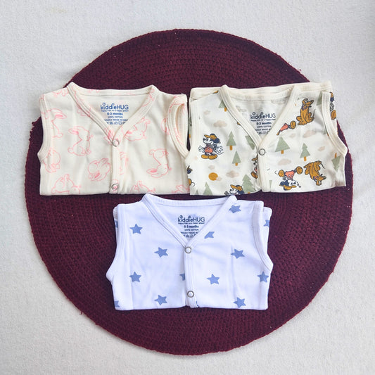 Organic Knitted Cotton Jablas - Pack Of 3 combo-4