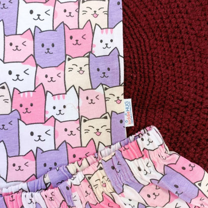 Co-ord set -Pinky cats