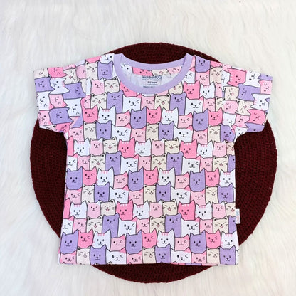 Co-ord set -Pinky cats