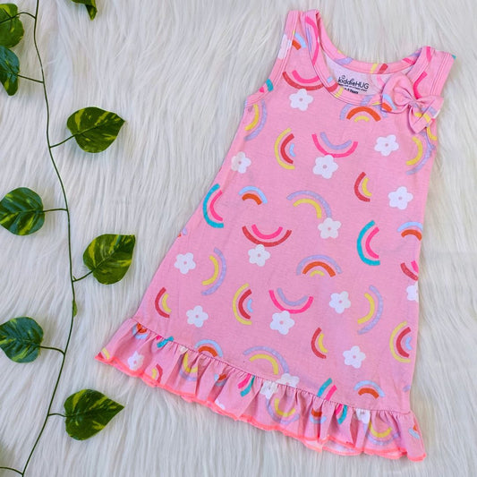 Comfy Frock - Pink Rainbow