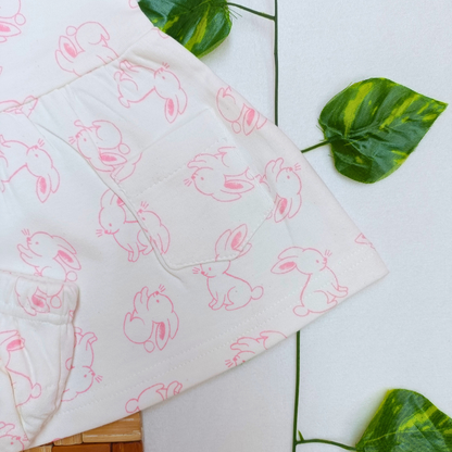 Sleeve Frock + Bloomer set - Rabbit