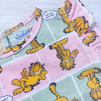 Frill sleeve top & Full pant set - Garfield