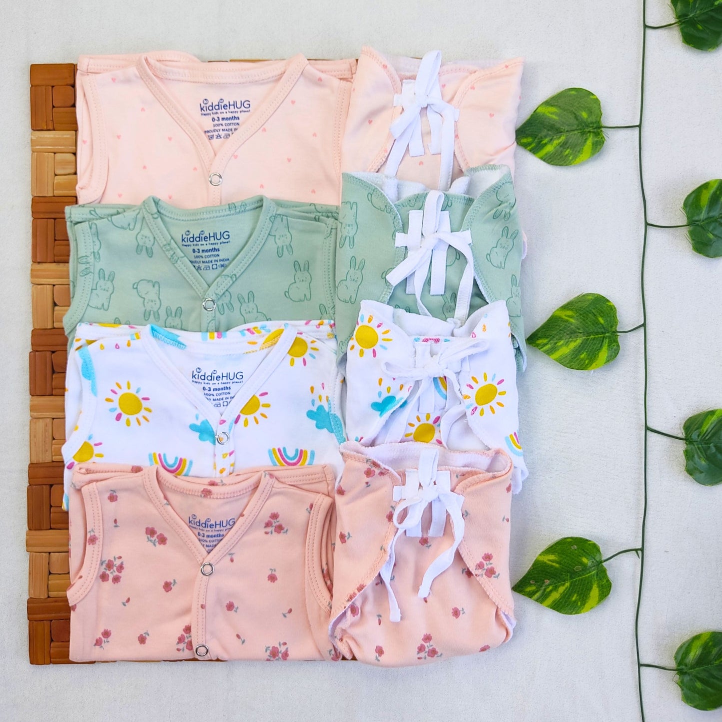 Jabla+Nappy Set Pack of 4 (0-3 months) Combo-3