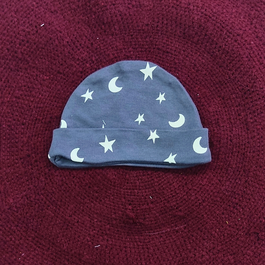 Cotton Cap-Mittens-Booties- Stars and Moon