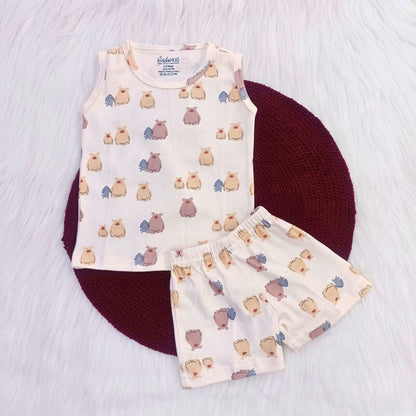 Sleeveless Top & shorts set - Panda