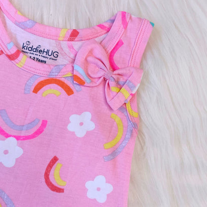 Comfy Frock - Pink Rainbow