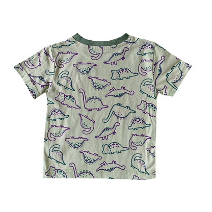 Top & shorts - Green dino