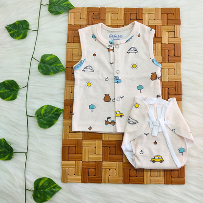Jabla+Nappy Set Pack of 4 (0-3 months) Combo-11
