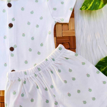 Sleeve Jabla + Shorts set - Apples
