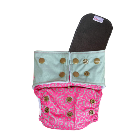 Freesize cloth diaper - Curliecue(6kg-17kg) - Day and night usage