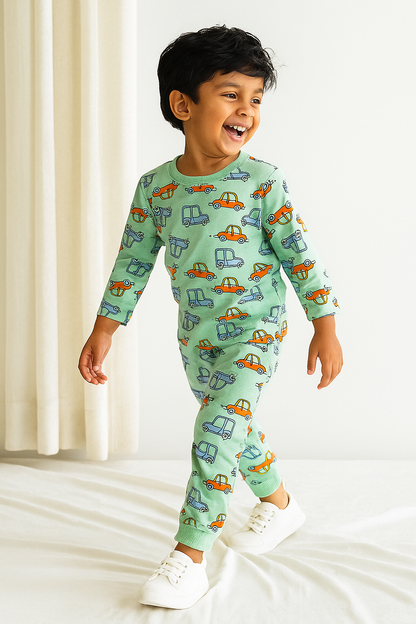 Printed Cotton Pyjama set - Rider