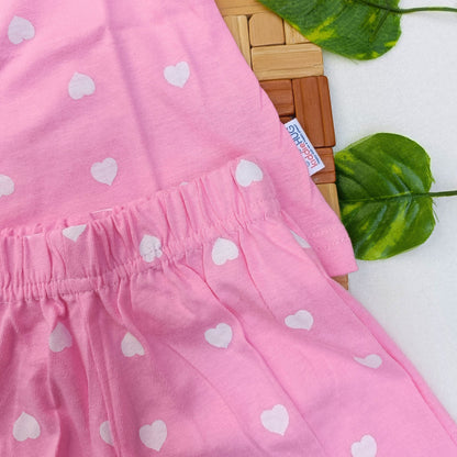 Frill Co-ord set - Pretty hearts