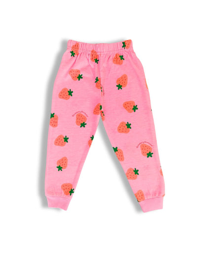 Printed Cotton Pyjama set - Strawberry
