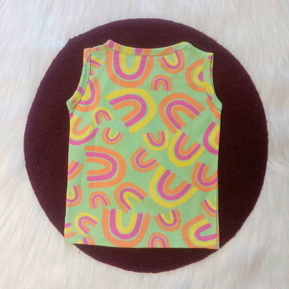 Sleeveless Top & Shorts set - Green