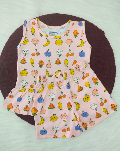 Sleeveless Top & shorts set - Fruity