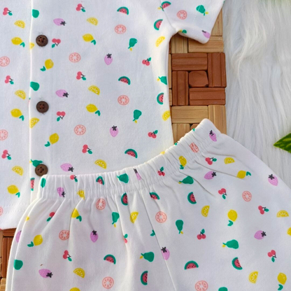 Sleeve Jabla + Shorts set - Fruits
