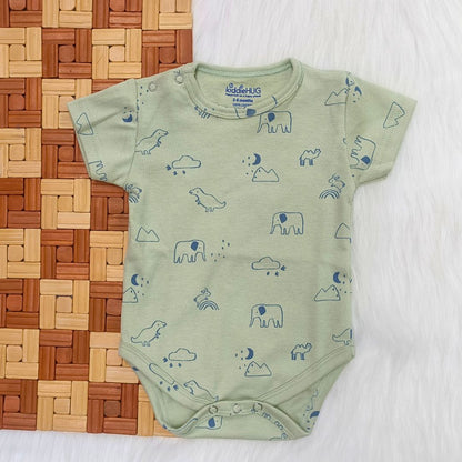 Onesie - Green Animals