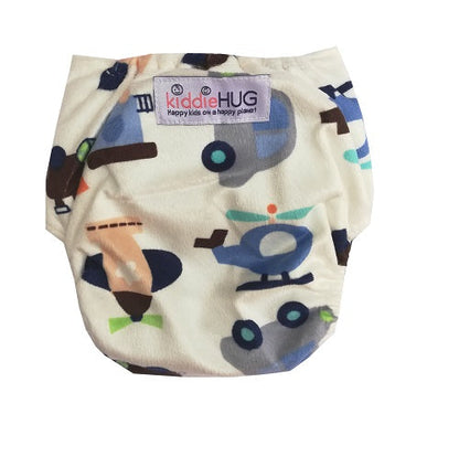 Freesize cloth diaper - Wheels&Wings (6kg-17kg) - Day and night usage